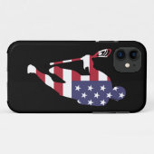Flagge des Lacrosse-IRH US Case-Mate iPhone Hülle (Rückseite (Horizontal))