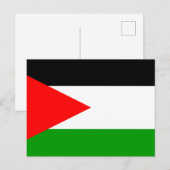 Flagge des Landes Jordanien Postkarte (Vorne/Hinten)