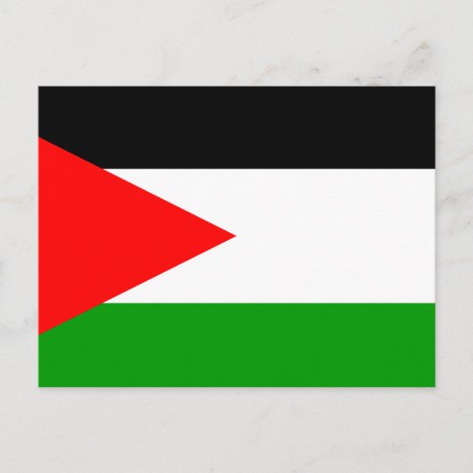 Flagge des Landes Jordanien Postkarte (Vorderseite)