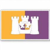 Flagge des Landkreises Aberdeen Aufkleber (Vorderseite)