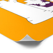 Flagge des Landkreises Aberdeen Poster (Ecke)