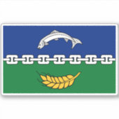 Flagge des Landkreises Berwick Aufkleber (Vorderseite)