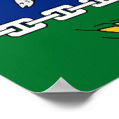 Flagge des Landkreises Berwick Poster (Ecke)