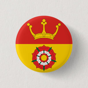 Flagge des Landkreises Hampshire, England (UK) Button