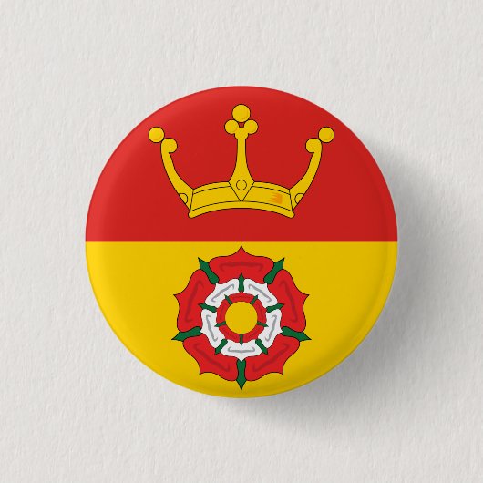 Flagge des Landkreises Hampshire, England (UK) Button (Vorderseite)
