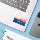 Flagge des Landkreises Hillsborough, Florida Aufkleber (Laptop mit iPhone)