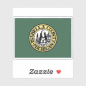 Flagge des Landkreises Isabella, Michigan Aufkleber (Blatt)