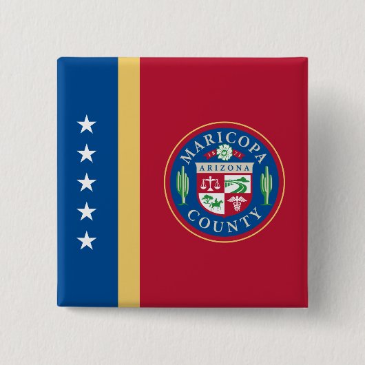 Flagge des Landkreises Maricopa (Arizona) Button (Vorderseite)