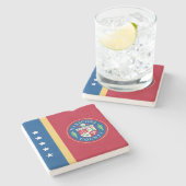 Flagge des Landkreises Maricopa (Arizona) Steinuntersetzer (Seitenansicht)