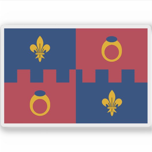 Flagge des Landkreises Montgomery, Maryland Aufkleber (Vorderseite)