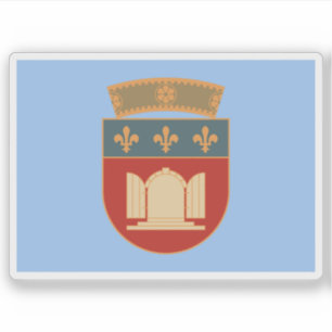 Flagge des Landkreises Tirana, Albanien Aufkleber