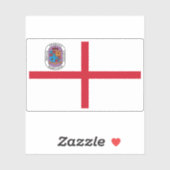 Flagge des Landkreises von Prinz George, Maryland Aufkleber (Blatt)