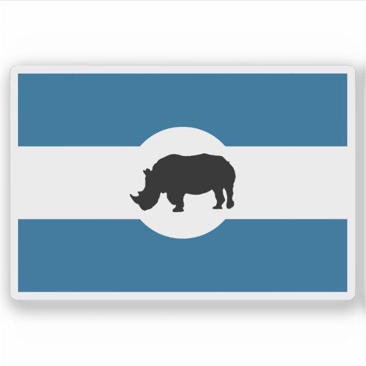 Flagge des Lango-Volkes, Uganda Aufkleber (Vorderseite)
