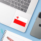 Flagge des Lauer Bundes (Fidschi, 1869-1871) Aufkleber (Laptop mit iPhone)