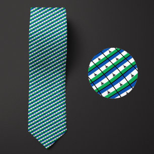 Flagge des Lesotho-Musters Krawatte