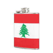 Flagge des Libanon Flachmann (Links)