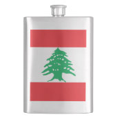 Flagge des Libanon Flachmann (Vorderseite)