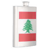 Flagge des Libanon Flachmann (Rechts)