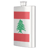 Flagge des Libanon Flachmann (Links)