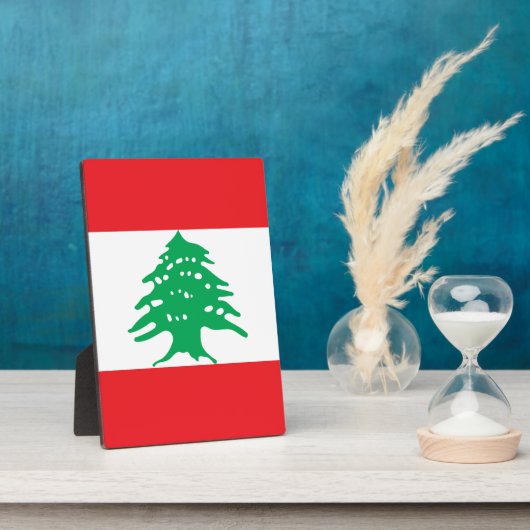 Flagge des Libanon Fotoplatte (Seite)