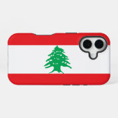 Flagge des Libanon iPhone 16 Hülle (Rückseite (Horizontal))