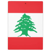 Flagge des Libanon Klemmbrett (Rückseite)