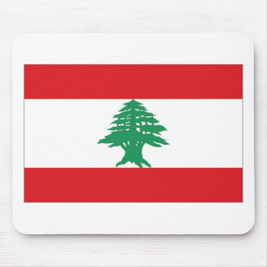 Flagge des Libanon Mousepad (Vorne)