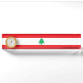Flagge des Libanon Namensplakette (Vorderseite)
