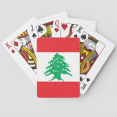Flagge des Libanon Spielkarten (Rückseite)