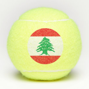 Flagge des Libanon Tennisbälle