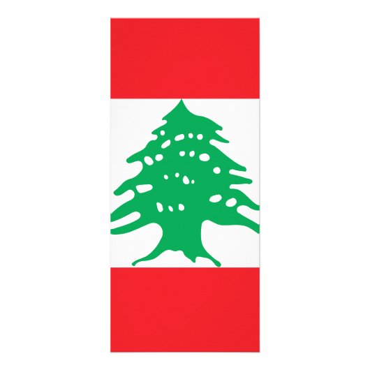 Flagge des Libanon Werbekarte (Vorne)