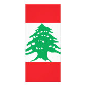 Flagge des Libanon Werbekarte (Hinten)