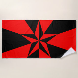 Flagge des libertären Sozialismus Strandtuch