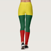 Flagge des Litauen-Gelbgrün-Rotes Leggings (Rückseite)