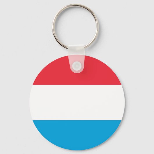 Flagge des luxemburgischen Schlüsselanhängers Schlüsselanhänger (Vorderseite)