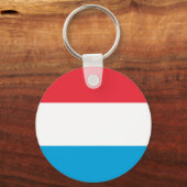 Flagge des luxemburgischen Schlüsselanhängers Schlüsselanhänger (Vorderseite)