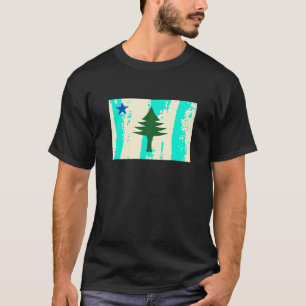 Flagge des Maine-Shirts 1901 Maine-Staatsflagge T-Shirt