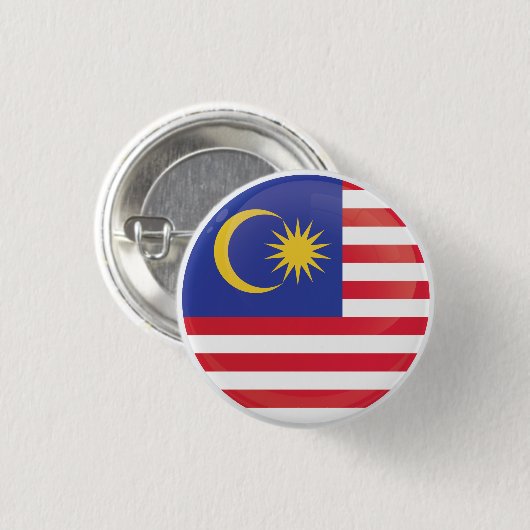 Flagge des Malaysia Round-Icon-Systems Button (Vorne & Hinten)
