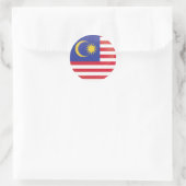 Flagge des Malaysia Round-Icon-Systems Runder Aufkleber (Tasche)