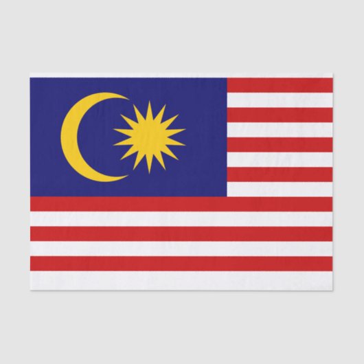 Flagge des Malaysia-Tissue-Papiers Seidenpapier (Vorderseite)
