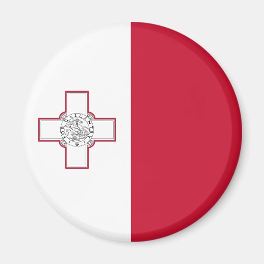 Flagge des Malta Magnet (Vorne)