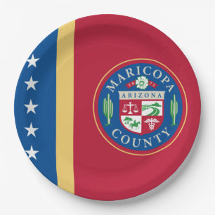 Flagge des Maricopa County (Arizona) Pappteller