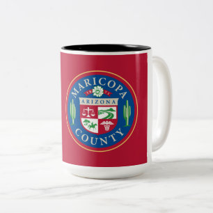 Flagge des Maricopa County (Arizona) Zweifarbige Tasse