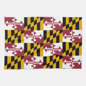 Flagge des Maryland-Musters Geschirrtuch (Horizontal)