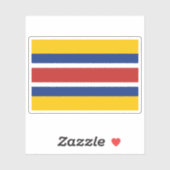 Flagge des Mengjiang Aufkleber (Blatt)