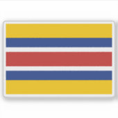 Flagge des Mengjiang Aufkleber (Vorderseite)