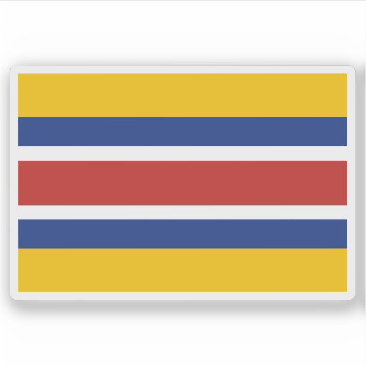 Flagge des Mengjiang Aufkleber (Vorderseite)