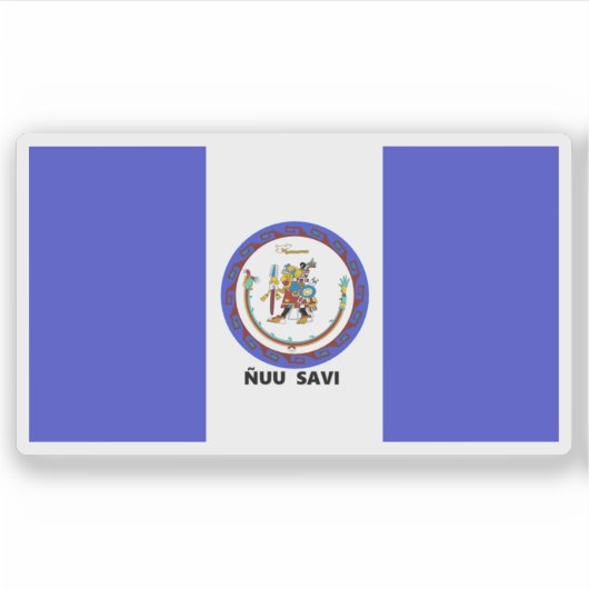 Flagge des Mixtecos (Mexiko) Aufkleber (Vorderseite)