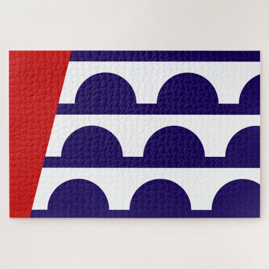 Flagge des Moines (Iowa City) Puzzle (Horizontal)