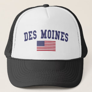 Flagge Des Moines US Truckerkappe